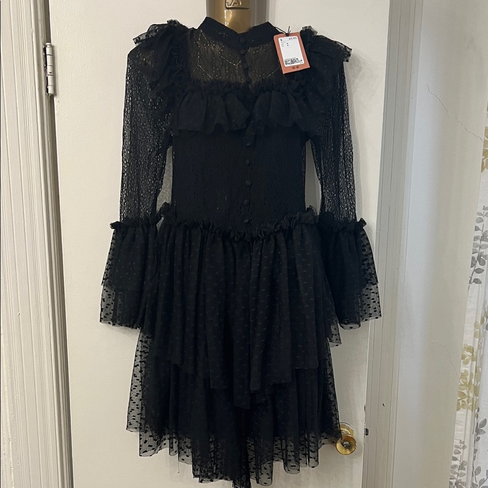 H&M Black Long Sleeve Dress